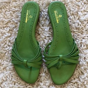 Never worn Brooks Brothers strappy sandals.